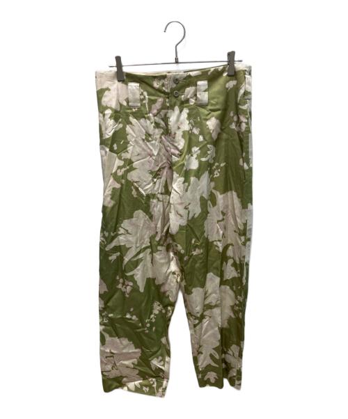 nicholas daley（ニコラス デイリー）NICHOLAS DALEY (ニコラス デイリー) CALYPSO KIMONO PANT　臈纈染め グリーン×アイボリー サイズ:28の古着・服飾アイテム