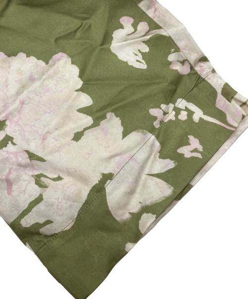 nicholas daley（ニコラス デイリー）NICHOLAS DALEY (ニコラス デイリー) CALYPSO KIMONO PANT　臈纈染め グリーン×アイボリー サイズ:28の古着・服飾アイテム