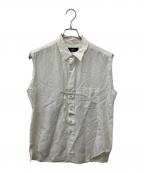 ensouエンソウ）の古着「ノースリーブリボンシャツ」｜アイボリー