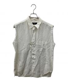 ensou（エンソウ）の古着「ノースリーブリボンシャツ」｜アイボリー