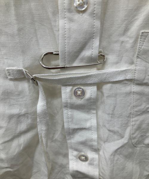 ensou（エンソウ）ensou (エンソウ) ノースリーブリボンシャツ アイボリー サイズ:Lの古着・服飾アイテム