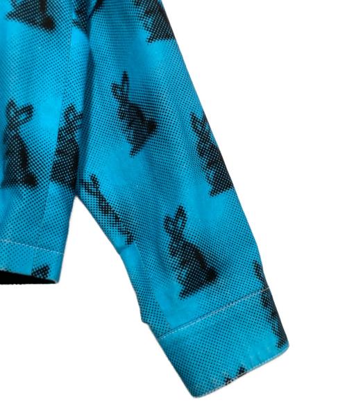 PRADA（プラダ）PRADA (プラダ) Rabbit Zip Up Blouson ブルー×ブラック サイズ:38の古着・服飾アイテム