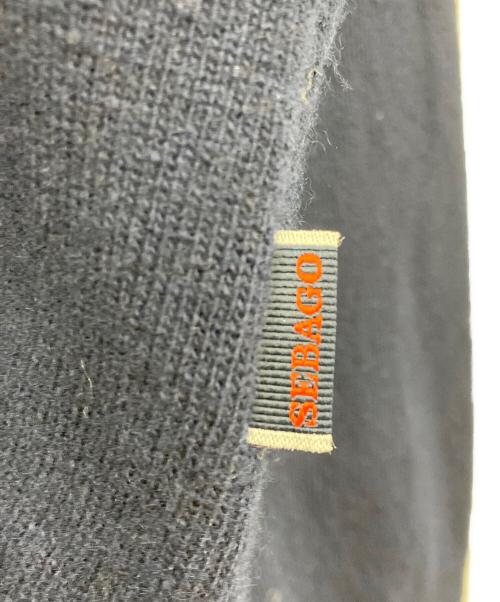 SEBAGO（セバゴ）SEBAGO (セバゴ) メリノウールニットポロシャツ ネイビー×イエロー サイズ:Ｌ 未使用品の古着・服飾アイテム