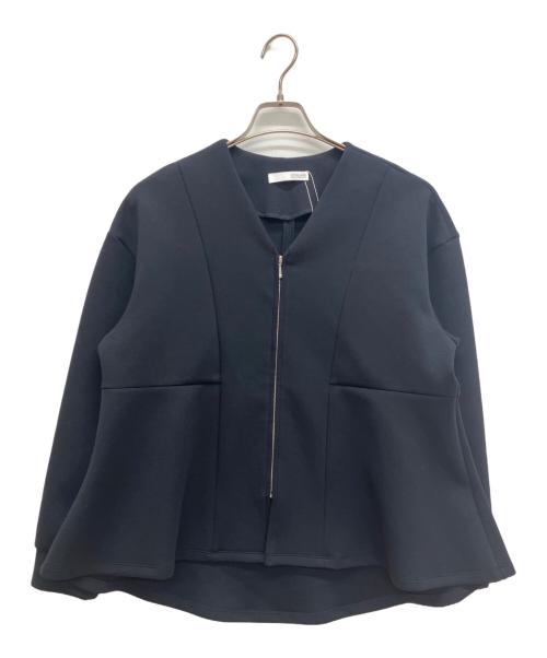 COLLAGE GALLARDAGALANTE（コラージュ ガリャルダガランテ）COLLAGE GALLARDAGALANTE (コラージュ ガリャルダガランテ) ダンボールペプラムカーディガン ネイビー サイズ:Free 未使用品の古着・服飾アイテム