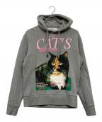 J.W.ANDERSONジェイダブリューアンダーソン）の古着「キャットプリントフーディー」｜グレー