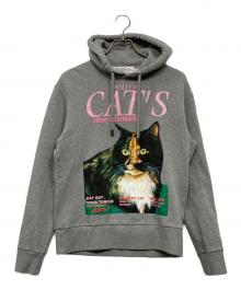 J.W.ANDERSON（ジェイダブリューアンダーソン）の古着「キャットプリントフーディー」｜グレー