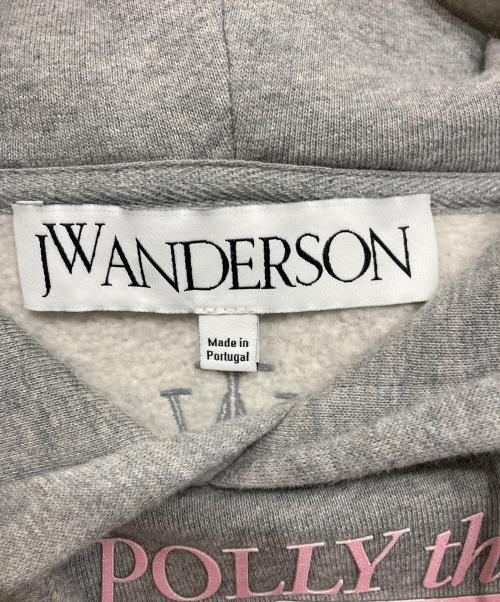 J.W.ANDERSON（ジェイダブリューアンダーソン）J.W.ANDERSON (ジェイダブリューアンダーソン) キャットプリントフーディー グレー サイズ:Sの古着・服飾アイテム