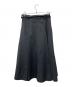 HARDY NOIR (アルディーノアール) Wool twill belted Tucked skirt グレー サイズ:36：7000円