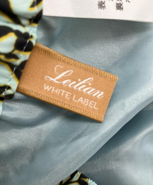 Leilian WHITE LABEL（レリアン ホワイトレーベル）LEILIAN WHITE LABEL (レリアン ホワイトレーベル) 総柄スカート グリーン サイズ:11の古着・服飾アイテム