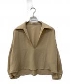 Plageプラージュ）の古着「GEORGETTE SKIPPER ブラウス」｜ベージュ