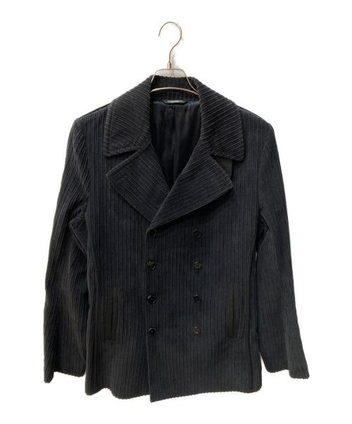 DOLCE & GABBANA（ドルチェ＆ガッバーナ）DOLCE & GABBANA (ドルチェ＆ガッバーナ) コーデュロイコート ネイビー サイズ:48の古着・服飾アイテム