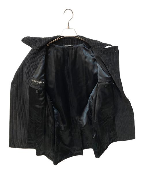 DOLCE & GABBANA（ドルチェ＆ガッバーナ）DOLCE & GABBANA (ドルチェ＆ガッバーナ) コーデュロイコート ネイビー サイズ:48の古着・服飾アイテム