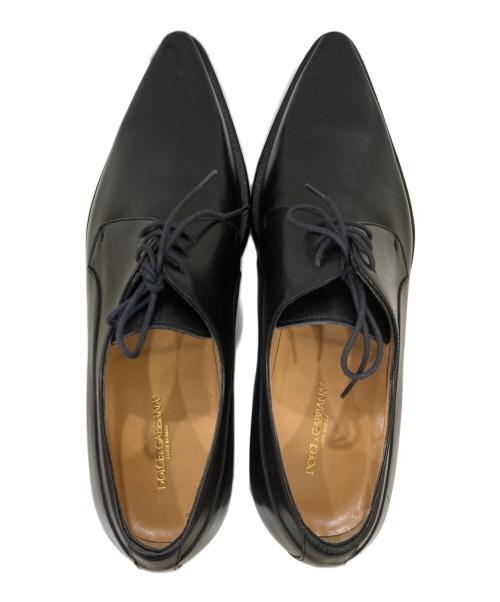 DOLCE & GABBANA（ドルチェ＆ガッバーナ）DOLCE & GABBANA (ドルチェ＆ガッバーナ) ロングノーズシューズ ブラック サイズ:9の古着・服飾アイテム