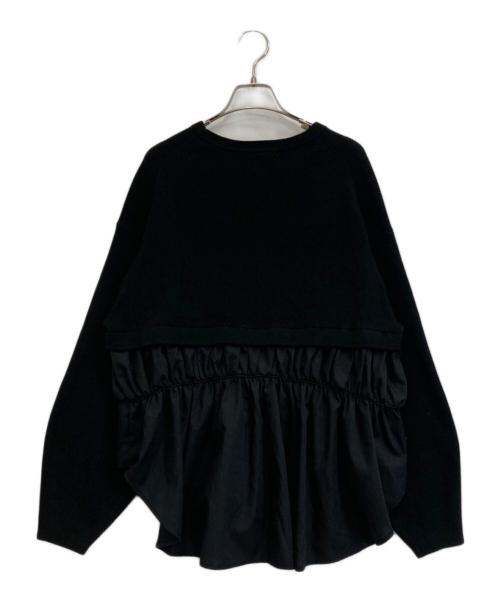 CADUNE（カデュネ）CADUNE (カデュネ) ドッキングプルオーバー ブラック サイズ:38の古着・服飾アイテム
