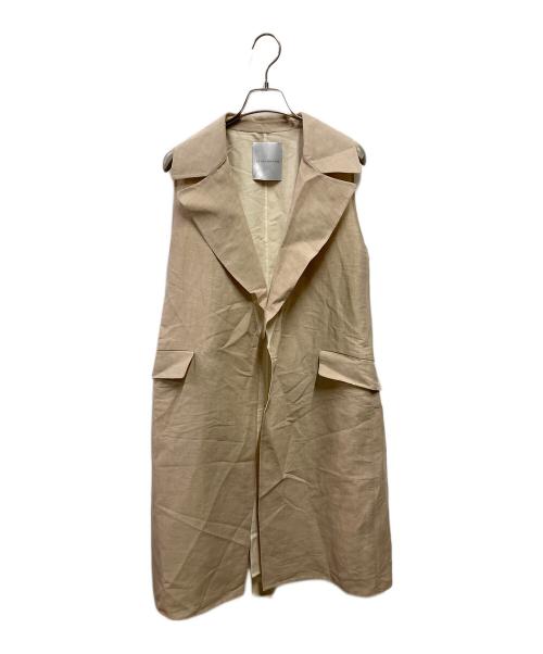 STRASBURGO（ストラスブルゴ）STRASBURGO (ストラスブルゴ) ジレ ベージュ サイズ:36の古着・服飾アイテム