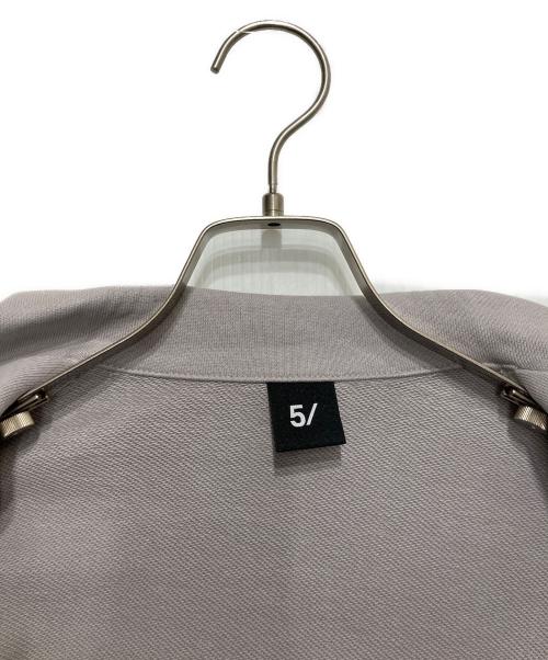 5/（ファイブスラッシュ）5/ (ファイブスラッシュ) アイコン コーチジャケット ライトグレー サイズ:Ⅿの古着・服飾アイテム
