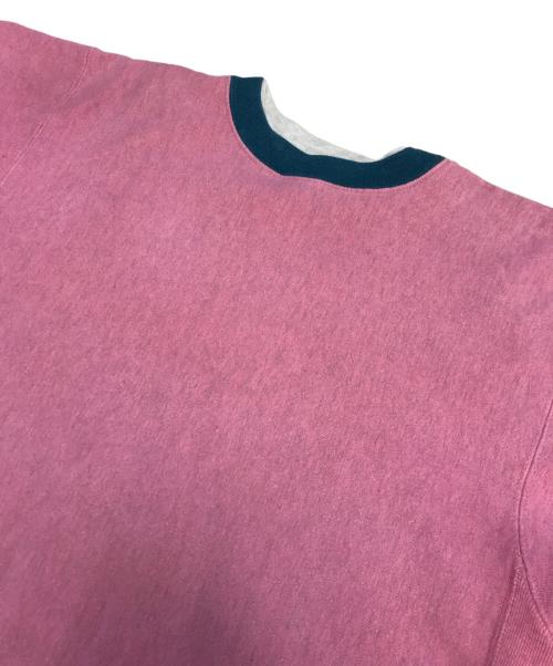 Champion（チャンピオン）Champion (チャンピオン) エルボーパッチツートンスウェット ピンク サイズ:Lの古着・服飾アイテム