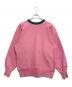 Champion（チャンピオン）の古着「エルボーパッチツートンスウェット」｜ピンク
