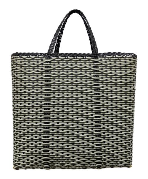 PALOROSA（パロローサ）PALOROSA (パロローサ) LACE BAG ブラック×ホワイトの古着・服飾アイテム