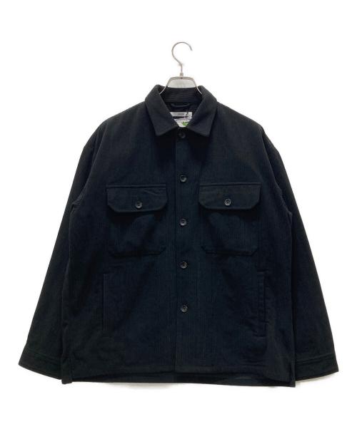 JOURNAL STANDARD relume（ジャーナルスタンダード レリューム）JOURNAL STANDARD relume (ジャーナルスタンダード レリューム) コーデュロイ ウォッシャブル CPOシャツジャケット ブラック サイズ:Lの古着・服飾アイテム