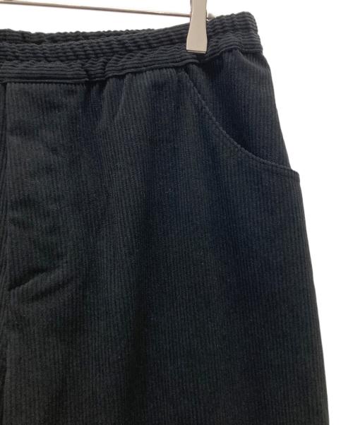 JOURNAL STANDARD relume（ジャーナルスタンダード レリューム）JOURNAL STANDARD relume (ジャーナルスタンダード レリューム) コーデュロイ ウォッシャブル スクエア イージーパンツ ブラック サイズ:Lの古着・服飾アイテム