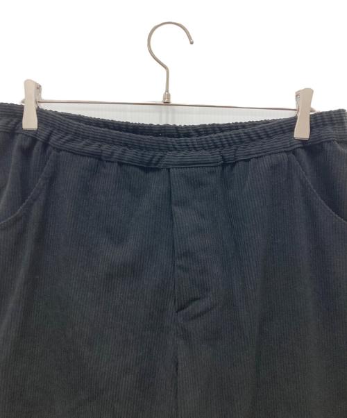 JOURNAL STANDARD relume（ジャーナルスタンダード レリューム）JOURNAL STANDARD relume (ジャーナルスタンダード レリューム) コーデュロイ ウォッシャブル スクエア イージーパンツ ブラック サイズ:Lの古着・服飾アイテム