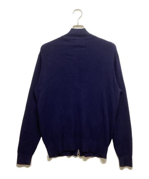MACKINTOSH PHILOSOPHY（マッキントッシュ フィロソフィー）MACKINTOSH PHILOSOPHY (マッキントッシュ フィロソフィー) ミニワッフル スタンドジップアップニット ネイビー サイズ:40の古着・服飾アイテム