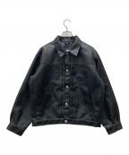 JOURNAL STANDARD relumeジャーナルスタンダード レリューム）の古着「シンセティックレザートラッカージャケット」｜ブラック