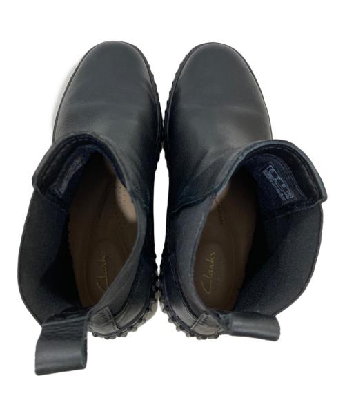 CLARKS（クラークス）CLARKS (クラークス) サイドゴアブーツ ブラック サイズ:US8の古着・服飾アイテム