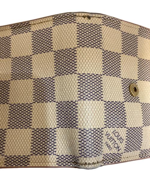 LOUIS VUITTON（ルイ ヴィトン）LOUIS VUITTON (ルイ ヴィトン) ポルトフォイユ・ゾエ 3つ折り財布/ダミエ・アズール ピンクの古着・服飾アイテム