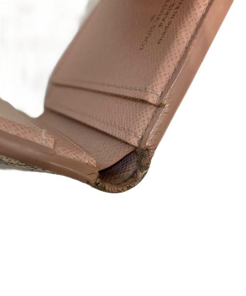 LOUIS VUITTON（ルイ ヴィトン）LOUIS VUITTON (ルイ ヴィトン) ポルトフォイユ・ゾエ 3つ折り財布/ダミエ・アズール ピンクの古着・服飾アイテム