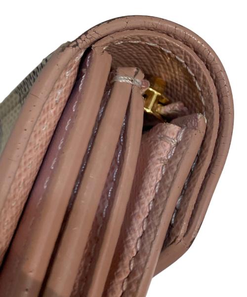 LOUIS VUITTON（ルイ ヴィトン）LOUIS VUITTON (ルイ ヴィトン) ポルトフォイユ・ゾエ 3つ折り財布/ダミエ・アズール ピンクの古着・服飾アイテム