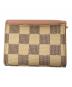 LOUIS VUITTON (ルイ ヴィトン) ポルトフォイユ・ゾエ 3つ折り財布/ダミエ・アズール ピンク：17000円