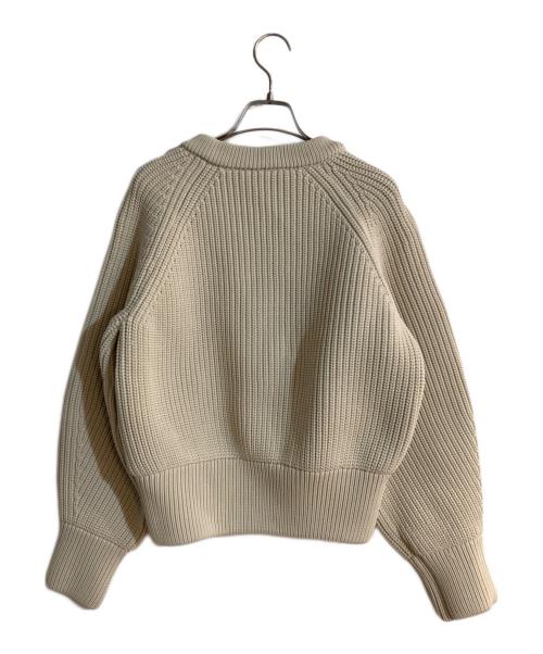 SYSORUS（シソラス）SYSORUS (シソラス) ミドルゲージニットブルゾン ホワイト サイズ:FREEの古着・服飾アイテム