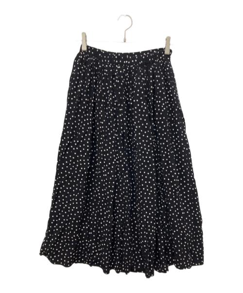 KAGURE（カグレ）kagure (カグレ) ドットギャザースカート ブラック サイズ:Freeの古着・服飾アイテム