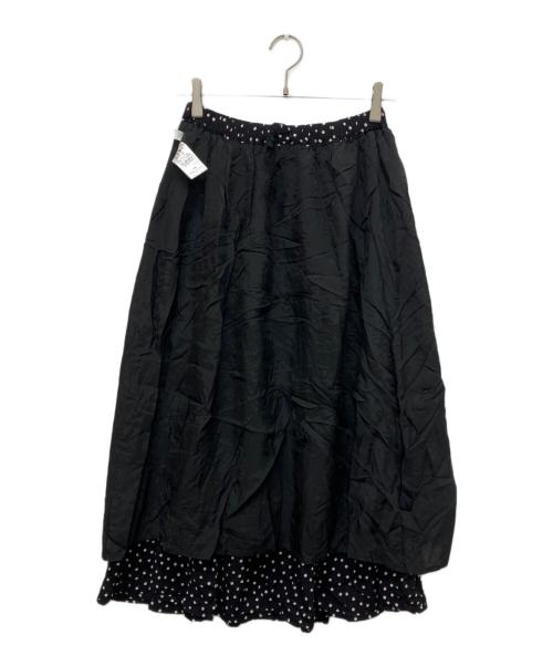 KAGURE（カグレ）kagure (カグレ) ドットギャザースカート ブラック サイズ:Freeの古着・服飾アイテム