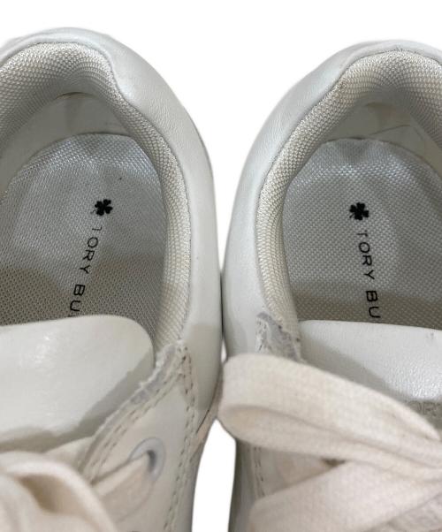 TORY BURCH（トリーバーチ）TORY BURCH (トリーバーチ) クローバー コートスニーカー ホワイト サイズ:7Mの古着・服飾アイテム