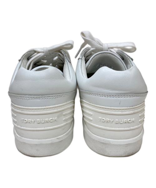 TORY BURCH（トリーバーチ）TORY BURCH (トリーバーチ) クローバー コートスニーカー ホワイト サイズ:7Mの古着・服飾アイテム