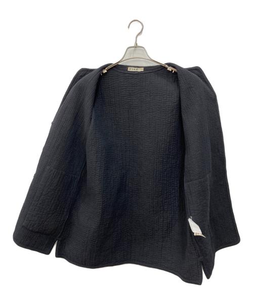 ASHA BY MDS（アシャ バイ エムディーエス）ASHA BY MDS (アシャ バイ エムディーエス) ノーカラーコート ブラック サイズ:Mの古着・服飾アイテム