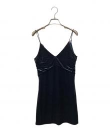 BACCA（バッカ）の古着「ベロアジャージー キャミソール」｜ブラック