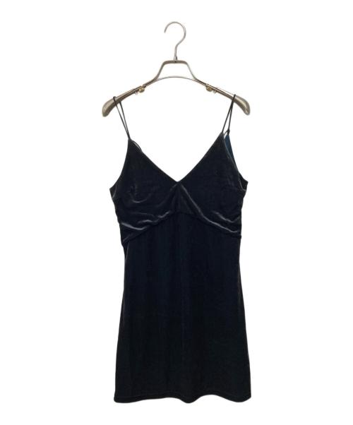 BACCA（バッカ）BACCA (バッカ) ベロアジャージー キャミソール ブラック サイズ:Mの古着・服飾アイテム