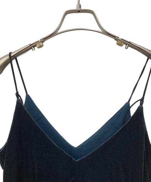 BACCA（バッカ）BACCA (バッカ) ベロアジャージー キャミソール ブラック サイズ:Mの古着・服飾アイテム