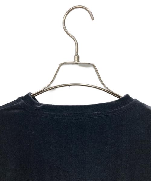 BACCA（バッカ）BACCA (バッカ) inner piece ベロアジャージーTシャツ ブラック サイズ:Sの古着・服飾アイテム