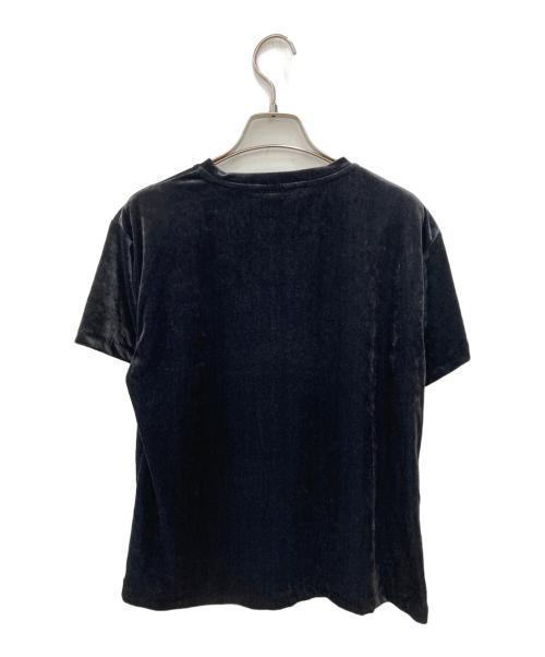 BACCA（バッカ）BACCA (バッカ) inner piece ベロアジャージーTシャツ ブラック サイズ:Sの古着・服飾アイテム