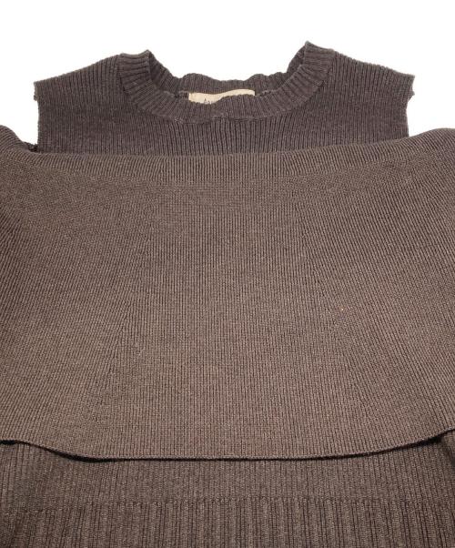 Apuweiser-riche（アプワイザーリッシェ）Apuweiser-riche (アプワイザーリッシェ) ニットワンピース ブラウン サイズ:2の古着・服飾アイテム