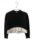 MANOFマノフ）の古着「BALLOON DOCKING KNIT」｜ブラック