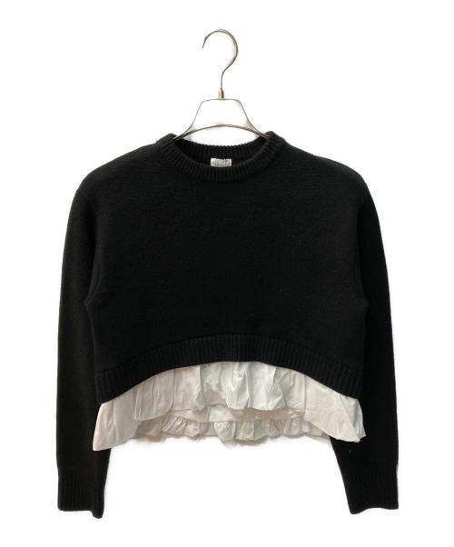 MANOF（マノフ）MANOF (マノフ) BALLOON DOCKING KNIT ブラック サイズ:F 未使用品の古着・服飾アイテム