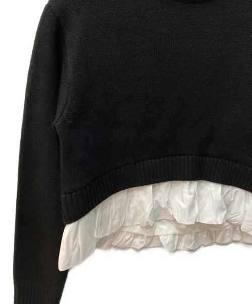 MANOF（マノフ）MANOF (マノフ) BALLOON DOCKING KNIT ブラック サイズ:F 未使用品の古着・服飾アイテム