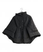 maison de Dolce.メゾンドドルチェ）の古着「キルティングポンチョ」｜ブラック