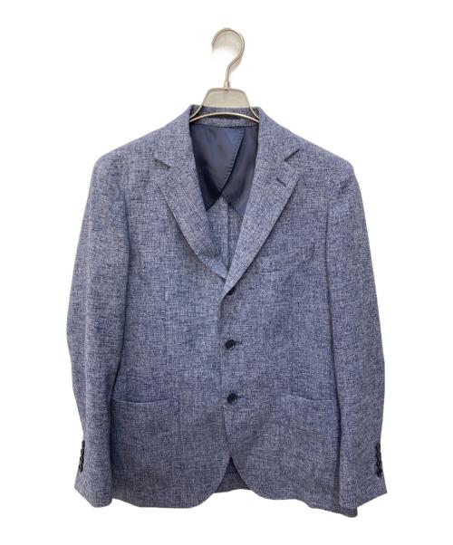 BEAMS HEART（ビームスハート）BEAMS HEART (ビームスハート) サマーツイード 3ボタンジャケット ブルー サイズ:Mの古着・服飾アイテム